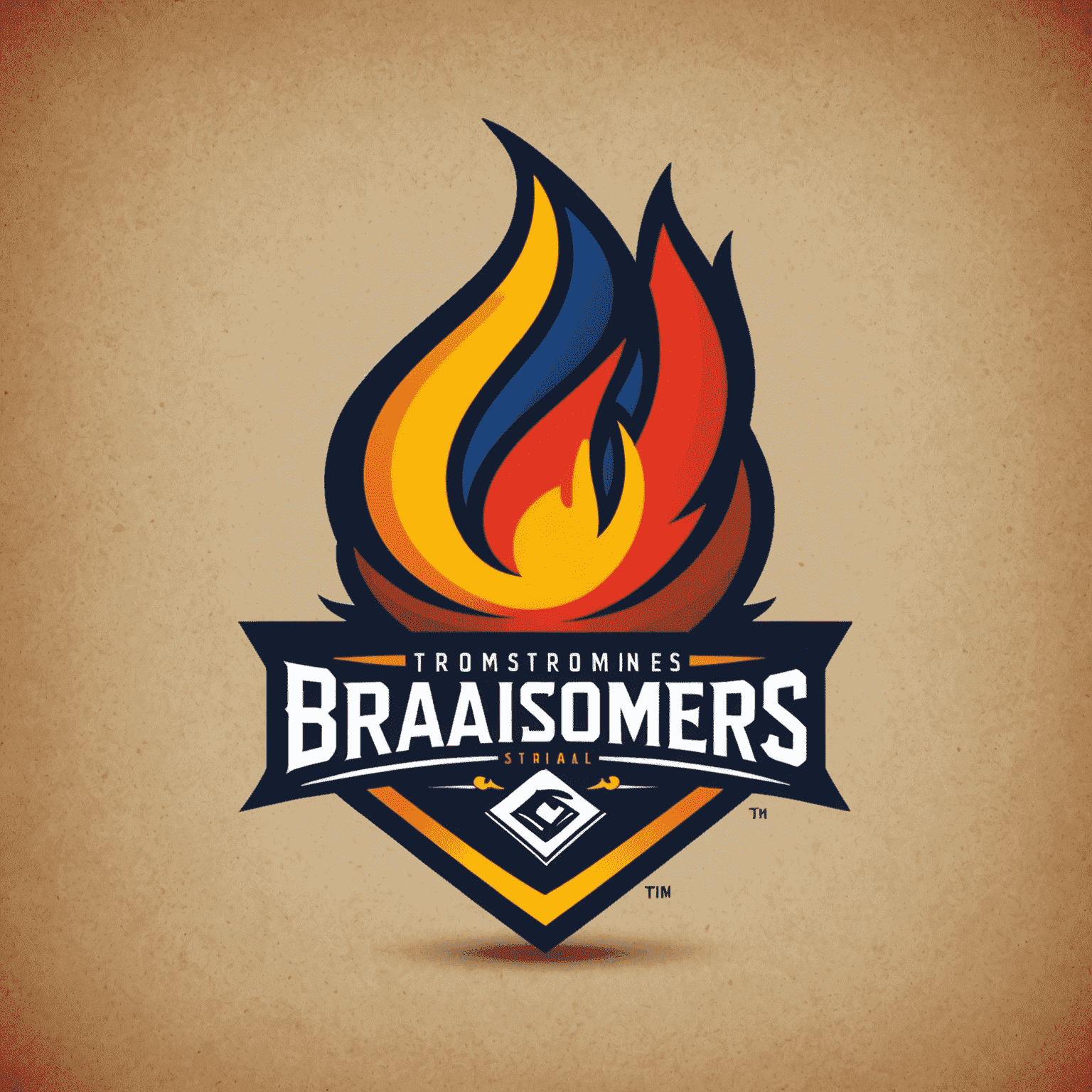 BraaiStormers logo - A stylized flame icon with the company name in bold letters