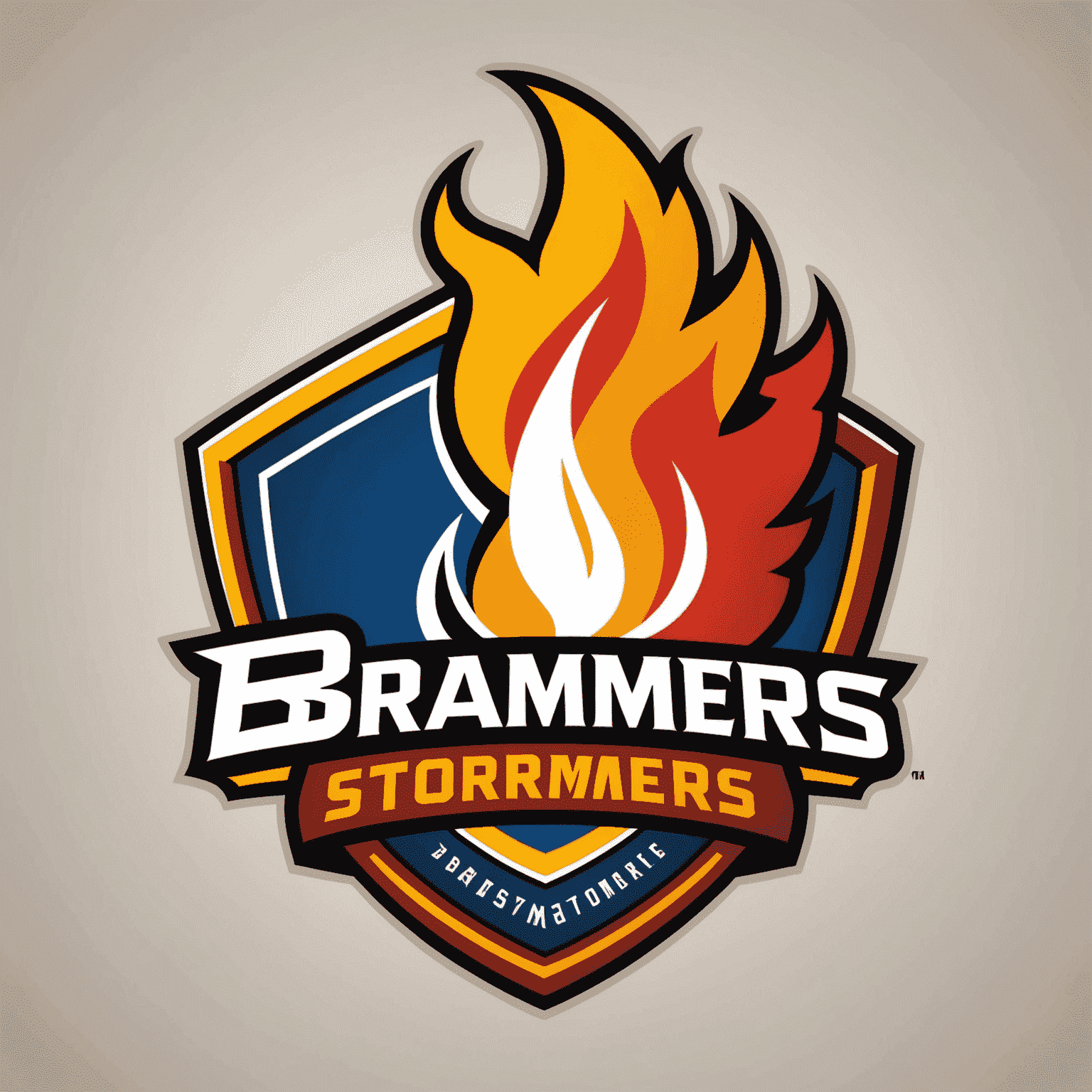 BraaiStormers logo - A stylized flame icon with the company name in bold letters